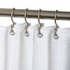Zenna Home NeverRust Rustproof Aluminum Double Shower Curtain Hooks, Decorative