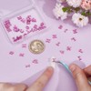 OLYCRAFT Pack of 52 26 Styles Pink Letters Nail Rivets