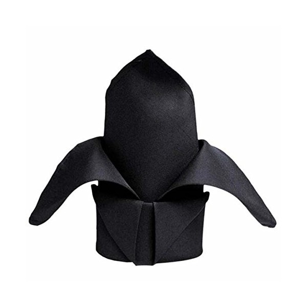 Tableclothsfactory 20x20 Black Wholesale Polyester Linen Napkins for Wedding Birthday