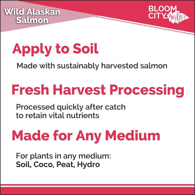 Bloom City Organic Wild Fish Fertilizer and Plant Supplement, Great