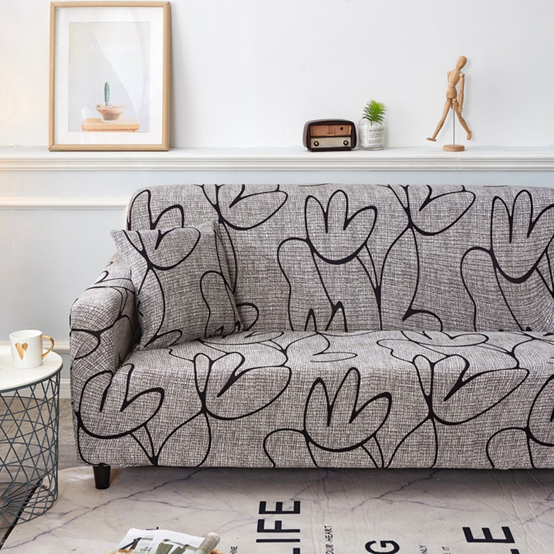 Non‑slip Elastic Printing Dustproof Slipcover Sofa Cover Cushion Cover (For