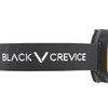 Black Crevice Ski Goggles with Cylindrical Lenses Black/Red Revo