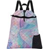 Britown Mermaid Tail Drawstring Backpack, 15” x 17” Waterproof Swim