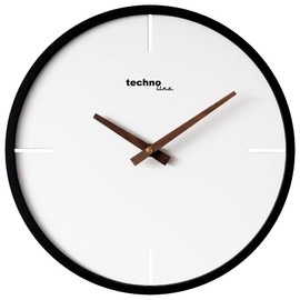Technoline WT4130 Analogue Wall Clock with Wooden Hands 30 cm Quartz Clock