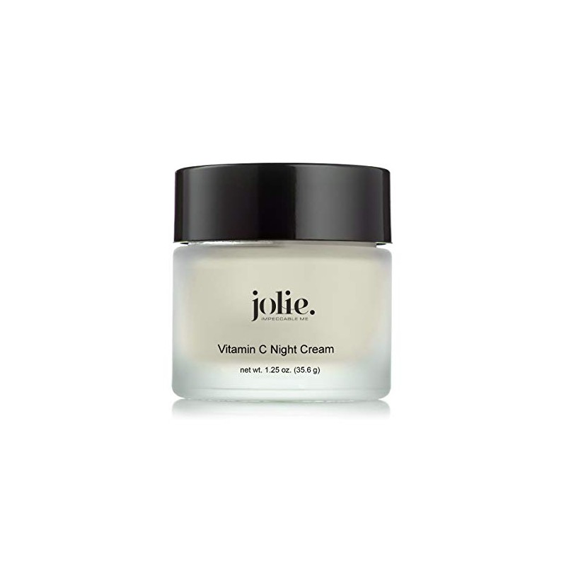 Jolie Vitamin C Night Cream, L-Ascorbic Acid Brightening Face &