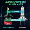 Focos LED H7 Faros Kit Conversión para Auto Delanteros, 30000LM
