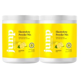 JUNP Electrolytes Powder No Sugar No Carbs – Fresh Squeezed Lemonade Drink Mix - Potassium & Salt Electrolyte Hydration Powder Zero Calorie Sugar Free Electrolyte Powder, Keto Friendly, 180 Servings