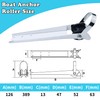 Pvrud Marine Bow Anchor Roller Bracket 15", 316 Stainless Steel