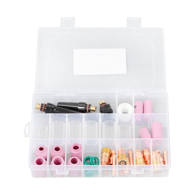 Thomletha 49PCS TIG Welding Torch Kit – Low-Profile Gas Lens