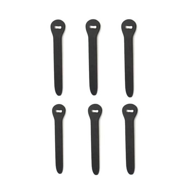 YFFSFDC Zipper Sliders Leather Pulls, Set of 6, Total Length 2.8 inches (70 mm), Zipper Pulls, Easy Installation, for Clothes, Tents, Backpacks, Shoes, Jackets, Sleeping Bags, Black