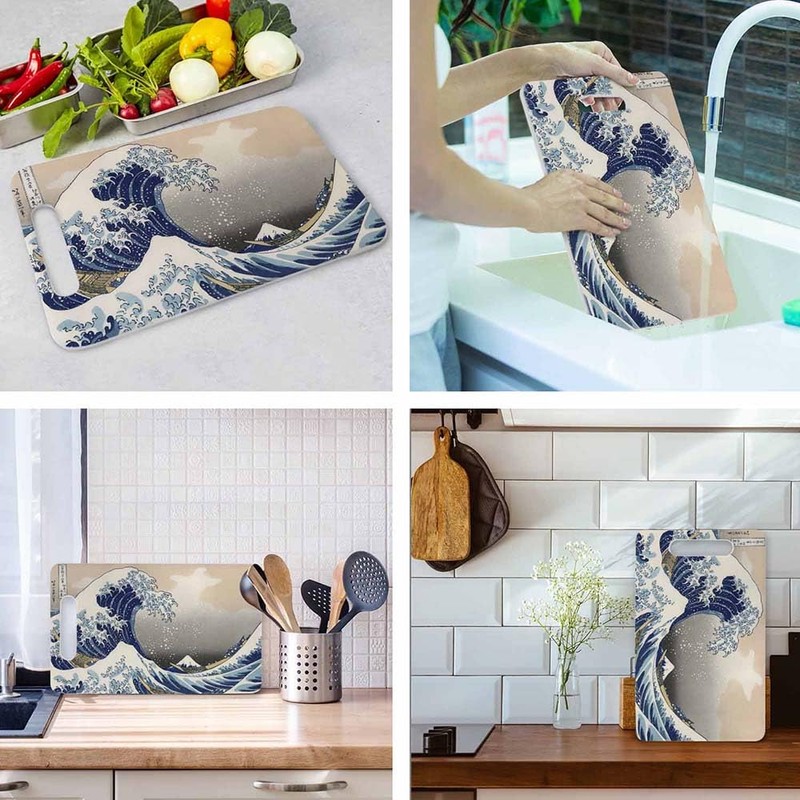Bcumuq Great Wave Cutting Boards Japanese Wave Sea Ocean Cutting