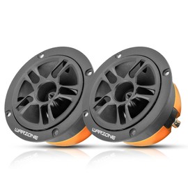 Warzone 2X WZ37TW 3.71-Inch Super Tweeter Speaker, 4 Ohm, 2000W Total Max Power, 105dB Sensitivity, Titanium Diaphragm, CCAW Voice Coil for Pro Car Audio (Pair)