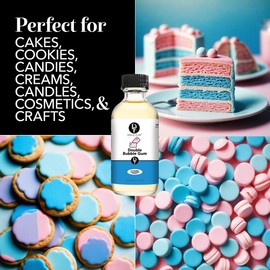 Dolce Flav Bubble Gum Extract (Oil-Soluble) 8 oz – Kosher, Sugar-Free, Concentrated Classic Bubble Gum Flavoring for Baking, Chocolates & Desserts, Includes Measured Dropper