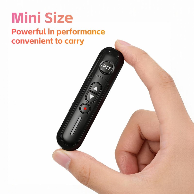 Super Mini Walkie Talkies Pro Two Way Radio with Earpieces