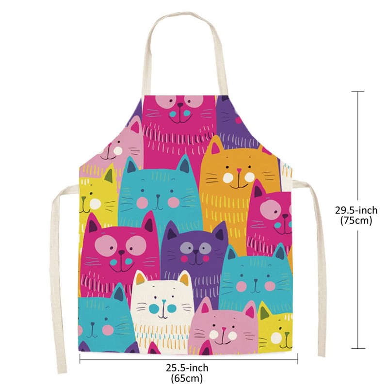 Cat Design Cute Kitchen Apron for Women & Men -