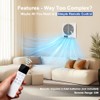 8" Room to Room Fan with Remote, Reversible Through Wall