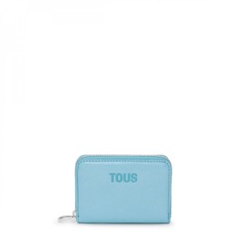 TOUS medium purse 2002103433 New dorp blue