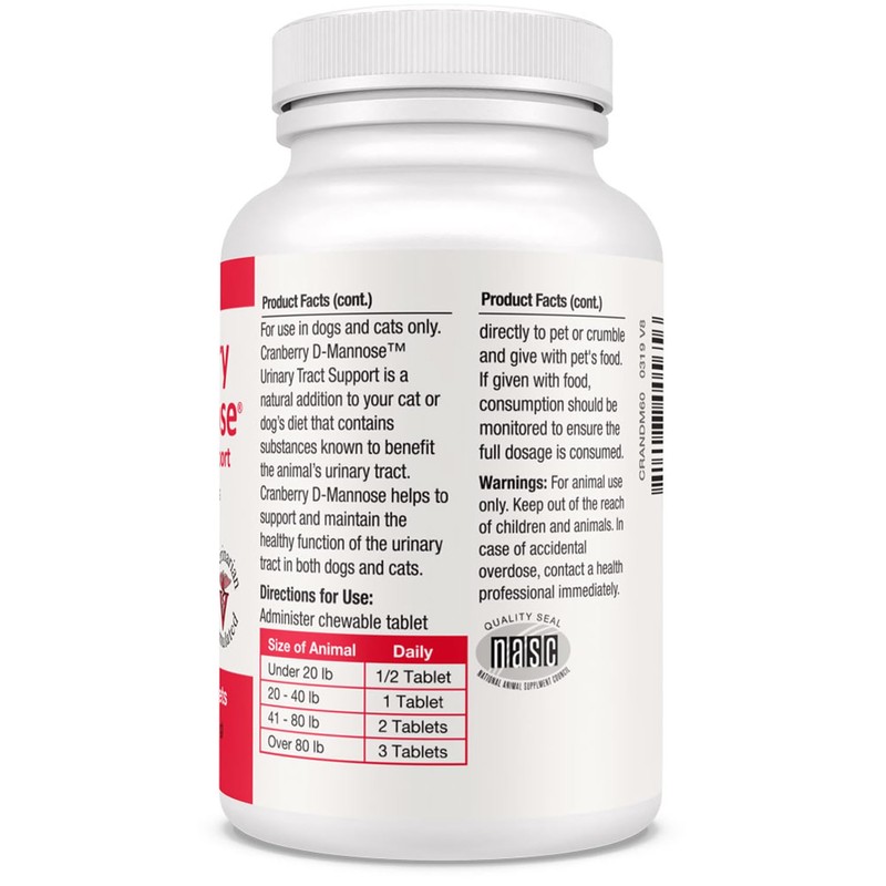 Pet Health Solutions Cranberry D-Mannose Urinary Tract Support - Bladder