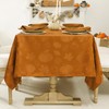 Softalker Fall Jacquard Tablecloth - Thanksgiving Maple Pumpkin Rectangle Table