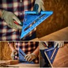 ncdoi Angle Ruler 7 Inch Aluminum Alloy Measuring Ruler Woodworking