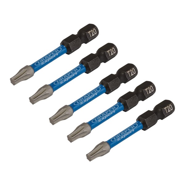 Draper 05652 TX-Star Impact Screwdriver Bits, T20 x 50mm (Pack