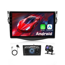 【Heat Dissipation】 2+64G Android Car Radio for Toyota RAV4 2006 2007 2008 2009 2010 2011 2012 Wireless CarPlay Android Auto 9 inch IPS Touch Screen Stereo DSP Bluetooth GPS WiFi Backup Camera Mic