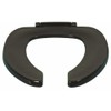 Centoco Black Toilet Seat Elongated, Toilet Seat Cover, Open Front