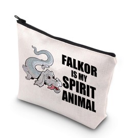 JNIAP Luck Dragon Falkor Makeup Bag Neverending Movie Gifts Falkor & Atreyu Fans Gifts Luck Dragon Falkor Zipper Bag, FALKOR mb, Fit
