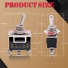 mxuteuk 3Pcs Heavy Duty Rocker Toggle Switch 20A 125V SPDT