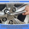 Tuxihapp 19mm Car Spare Tire Lug Wrench, L-Type Heavy Duty