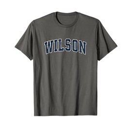 Wilson North Carolina NC Vintage Sports Design Navy T-Shirt, blue