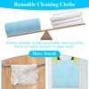 LDXDRU Microfiber Cleaning Cloth Roll, 100 Pack Tear Away Microfiber