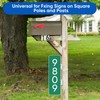 Hicarer 2 Packs Mailbox Mounting Bracket Street Sign Aluminum Wing