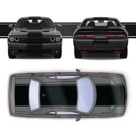 18" Racing Stripes with Pins Air Release Self Healing Vinyl fits Dodge Challenger 2008 to 2022
