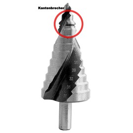 Proteco-Werkzeug® HSS Titanium TIN TiALN Professional Step Drill Cone Drill Bit Peeling Drill Metal Drill Set 3 Pieces