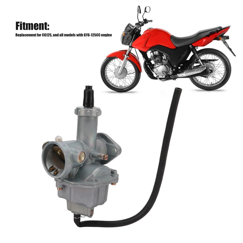 Motorcycle Carburetor Metal 25mm Intake Dia Wearproof Carb Replacement for