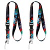 Uniclife 2 Pack Lanyards Paint Splatter for Keys, Key Lanyard