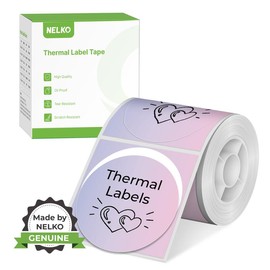 PM220 Label Printer Lable Tape, Maker Tape for Graffiti and Business:_50x50 Pink Purple Gradient