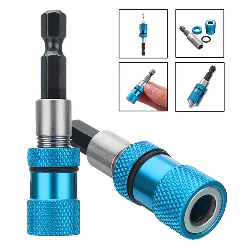 Meijunter 3Pcs Hex Shank Drywall Drill Bit Holder Magnetic Bit
