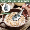Chinese Soup Spoons Set of 8 Ceramic Spoons for Ramen