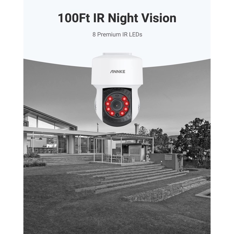 ANNKE 1080P 2MP AHD CCTV Home Surveillance Dome PT Camera