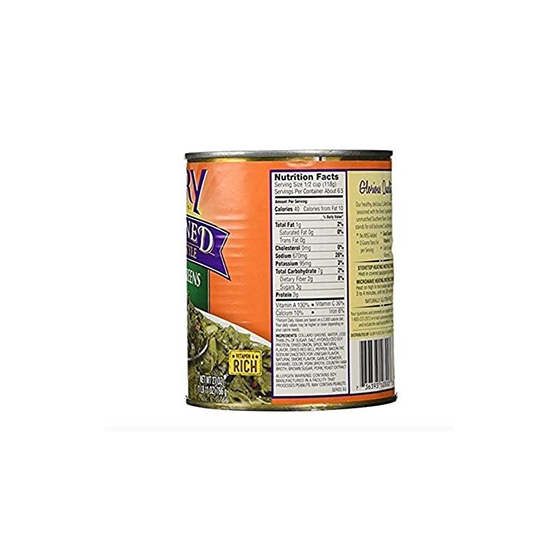 4pk Glory Foods Seasoned Southern Style Collard Greens Large 27oz