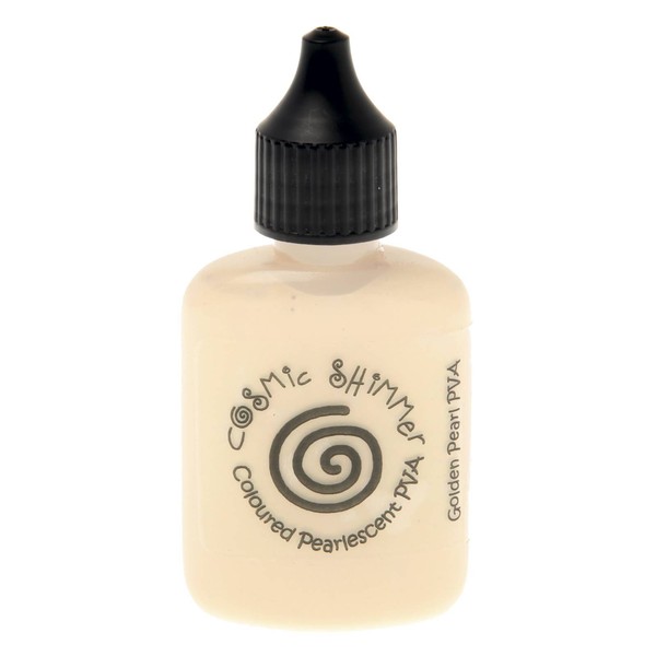 Cosmic Shimmer Pearlescent Coloured PVA Glue 30ml Golden Pearl