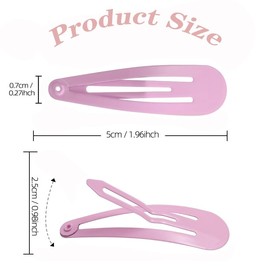 40 pcs Girl Hair Clips No Slip Hair Accessories for Girls 1.96 inch Cute Hair Accessory Heart/Flower/Star Hair Clips for Little Girls Kids