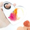 obmwang Stainless Steel Heart Shaped Makeup Palette Spatula - Makeup