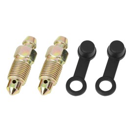 F FIERCE CYCLE 2 pieces M10 x 1 mm hollow screw bleeding screw with cap for motorcycle master brake cylinder