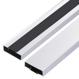 ATNEDCVH Aluminium Alloy U Shape Edge Trim Strip Decoration Profiles with Base, Metal Cable Raceway Cord Protector Hider Condenser Concealer Decor Edging Strips