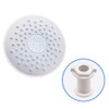 19Cm Round ABS Silicon Rubber Screwed Design Rainfall Top Shower