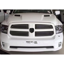 HHLOU Glossy Black American Flag Emblem Fits for RAM Front Grille Emblem Replacement Compatible Models/1500 2006-2018/2500 2009-2018/3500 2007-2018