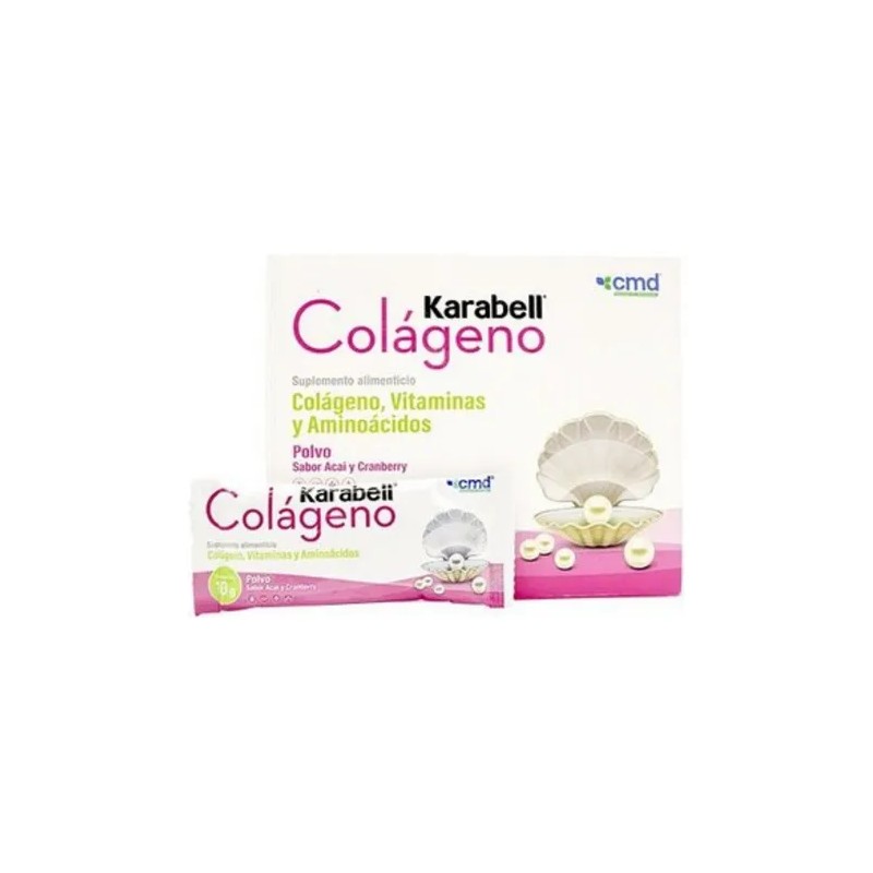 Colageno Karabell 15 Sobres Fortalece Cabello Sabor Neutro